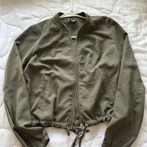 Green bomber jacket from H&M - Size 10
